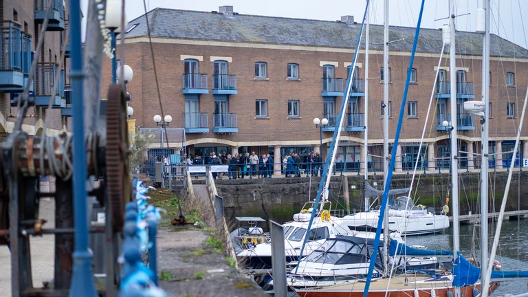 A marina